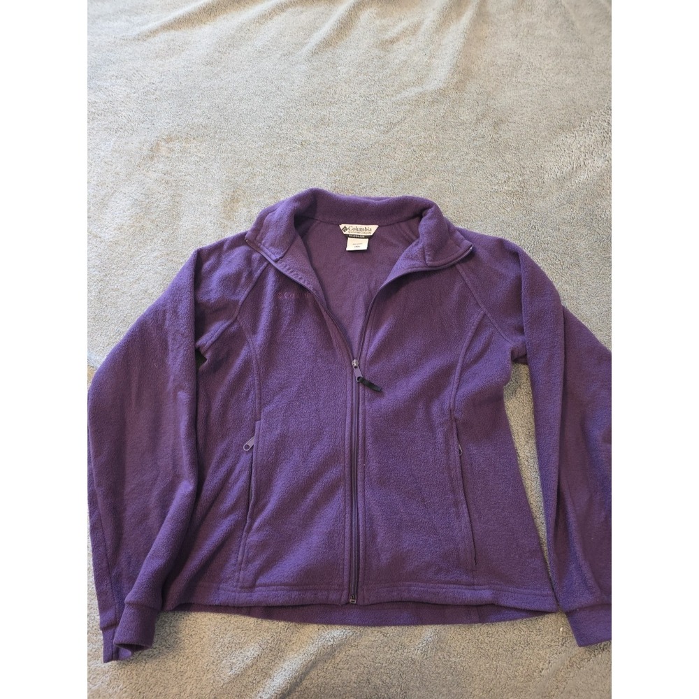 Columbia Sportswear Full Zip Up Fleece Jacket Purple Size 18/20‎ Kid's